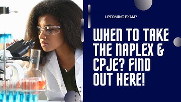 When to take the NAPLEX & CPJE Exam