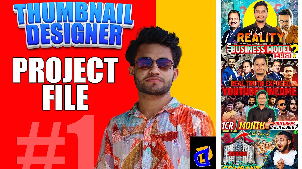 #5 Basic Thumbnail Workshop | Designing Simple Thumbnail - YouTube