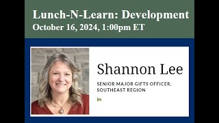 Lunch and Learn #3: Development Strategies