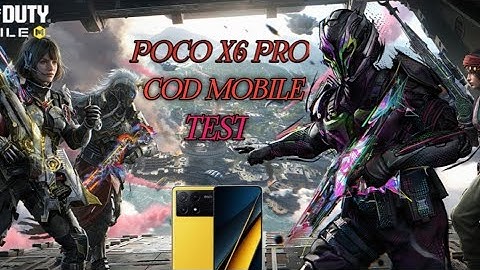 Call Of Duty Mobile Test In POCO X6 Pro 4k Max Graphics #pocox6pro #callofdutymobile