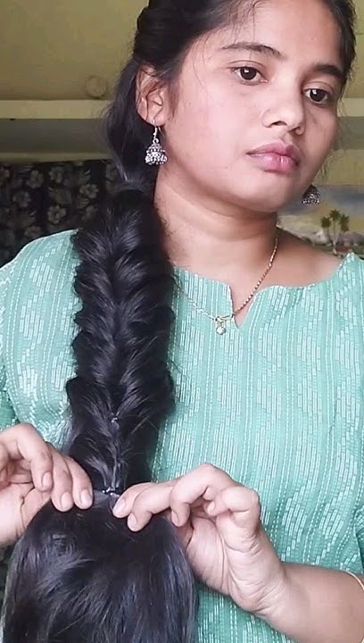  messy braid#hack #frizzyhair #youtubeshort #hairstyleforlonghair # ...