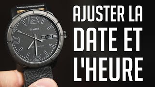 Comment Ajuster la date et l’heure sur une montre Timex Style