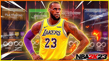 *NEW* RARE LEBRON JAMES BUILD NBA 2K23 DOMINATE THE PARK