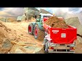 HYDRAULIC RC DIGGER IN ACTION// STUCKING RC TRACTOR FENDT 1050// RC BOBCAT LOADING RC TRUCKS