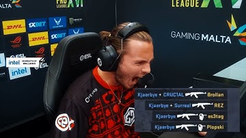 Kjaerbye dominating NIP team single handedly - [CS GO] [ESL PRO LEAGUE 2022]