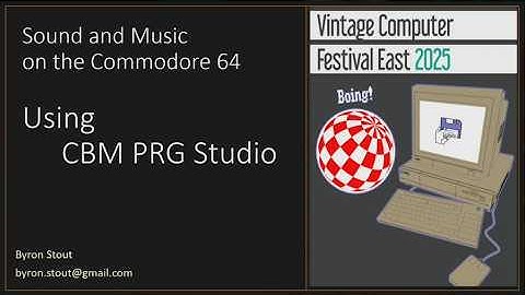 VCF East: Sound & Music on the Commodore 64 with CBM PRG Studio – Byron Stout