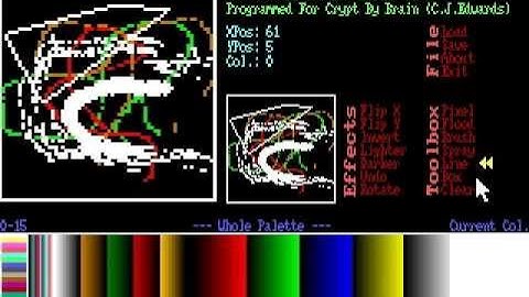 Crypt Software Texture Editor - 1998 game development toolkit