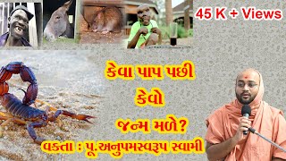 કેવા પાપ પછી કેવો જન્મ મળે   Vakta : Pu.Anupam swarup Swami