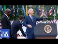 VIRAL moment: Joe Biden repeatedly interrupted by protesters at Georgia rally