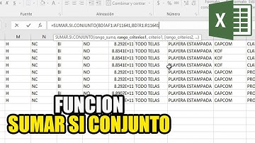 Como usar la formula SUMAR SI CONJUNTO - En excel 2020