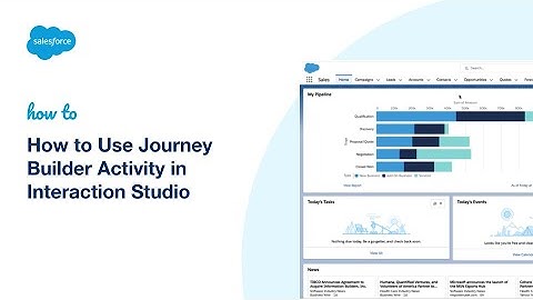 How to Use Journey Builder Activity in Interaction Studio | Salesforce