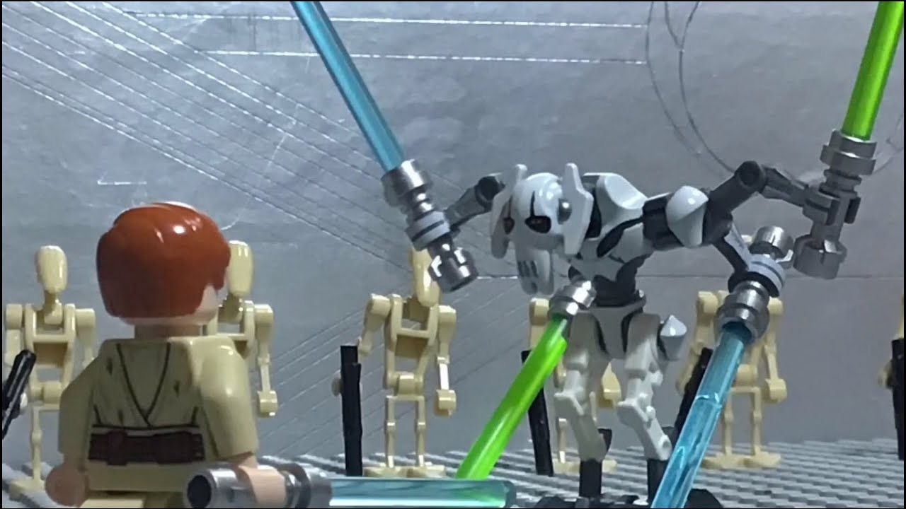 Litteratur uafhængigt baggrund Obi-Wan Kenobi vs General Grievous Lego, Star Wars: Revenge of the Sith. -  YouTube