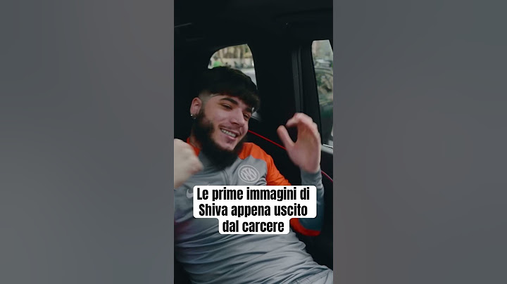 Le prime immagini di SHIVA appena uscito dal CARCERE