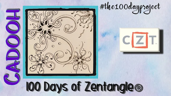CADOOH || Easy Zentangle ® Patterns || Day 16 || 100 Days of Zentangle 2020