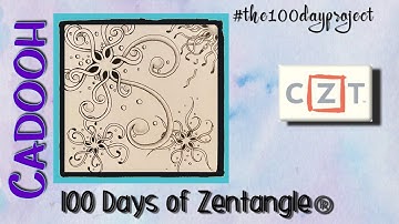 CADOOH || Easy Zentangle ® Patterns || Day 16 || 100 Days of Zentangle 2020