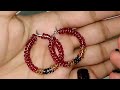 Beautiful beads earrings making at home || DIY || jewellery making at home