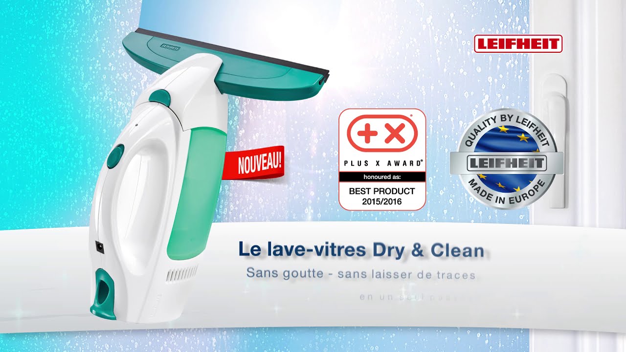 Leifheit 51003 Dry&Clean Nettoyeur vitres blanc, vert - Conrad Electronic  France