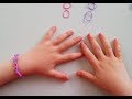 TUTO : bracelet élastique simple avec les doigts (en Français)