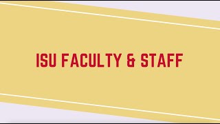 ISU Faculty & Staff - CyHire Training