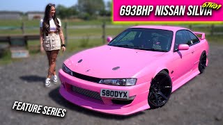 Sophies' 693BHP 2JZ Nissan Silvia S14 has had a Makeover!