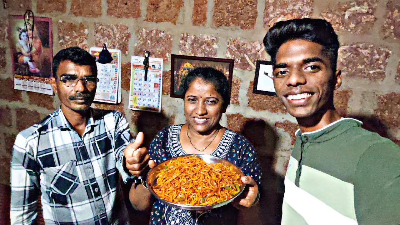 आज अचानक घरीच बनवले चायनीज 😍 शेजवान नूडल्स 🍜 टेस्ट तर 🤤😍 #dailyvlog #मराठी #मालवणी