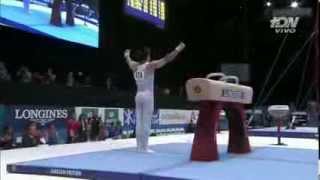 Daniel Corral gana Plata en Mundial de gimnasia Amberes 05-10-2013