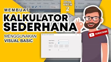 MEMBUAT KALKULATOR SEDERHANA || TUTORIAL VISUAL BASIC || Tugas Mata Kuliah Pemrograman Client-Server