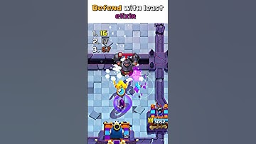 Defend With LEAST Elixir #clashroyale