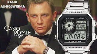 Casio AE 1200 Review & unboxing | Casio 1200 features | Casio Royale watch | Casio Royale James Bond