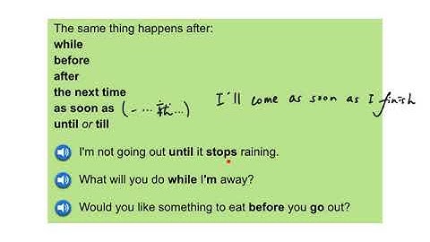 Unit 25 When I do When I have done