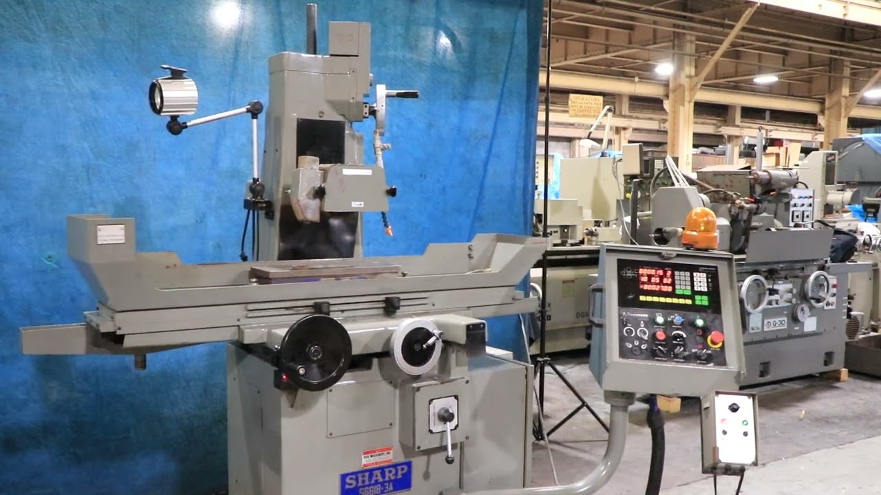 Sharp SG618-3A Hydraulic Surface Grinder - YouTube