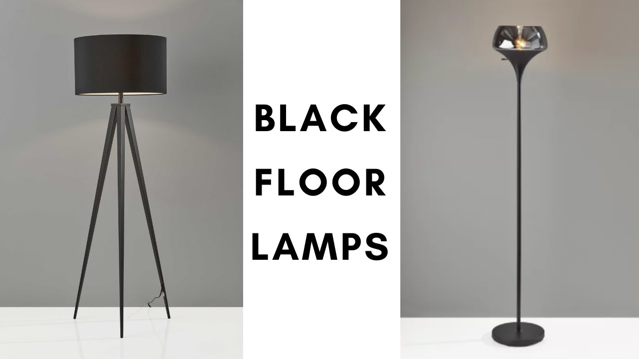 Black Modern Floor Lamps For Living Room Style - YouTube