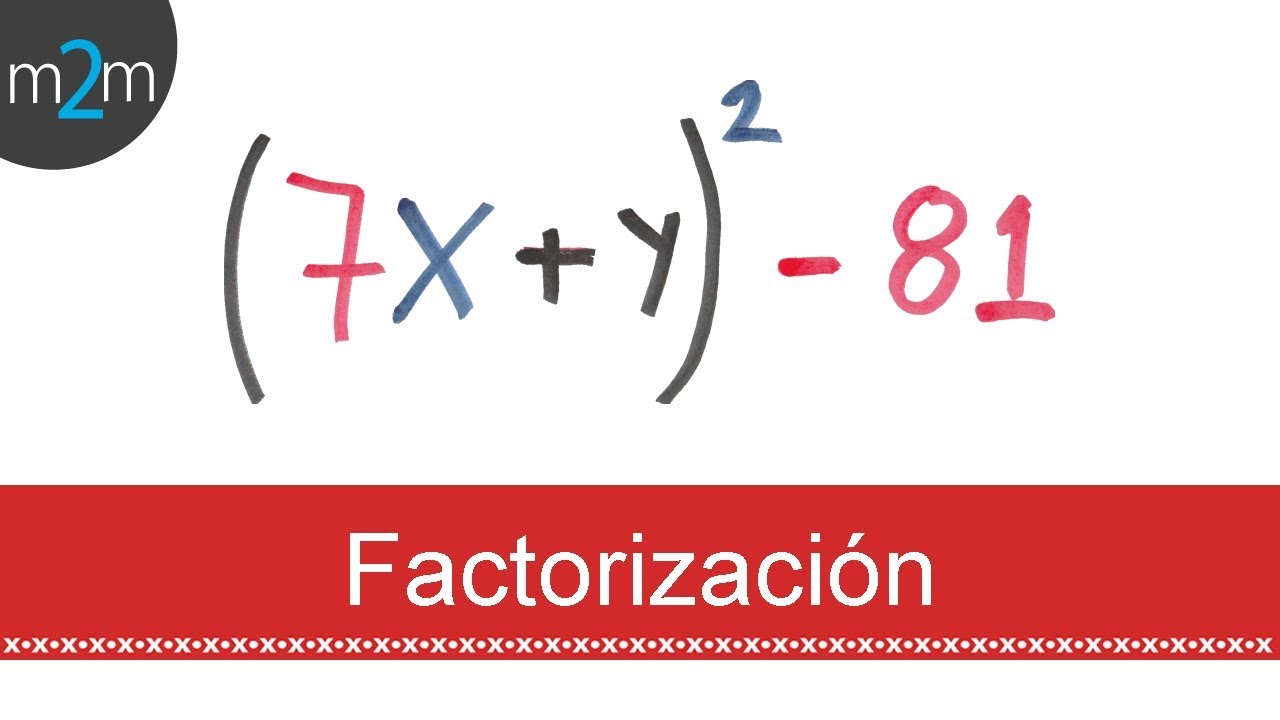 Factorizaci n Por Diferencia De Cuadrados Ej 1 YouTube Factorizaci n por diferencia de cuadrados ej 1 youtube