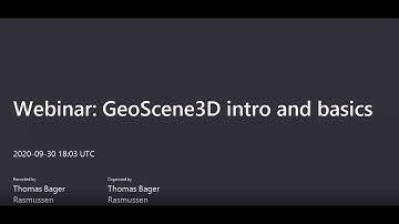 GeoScene3D Intro and Basics