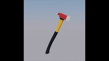 LOW POLY FIRE AXE TIMELAPSE (Blender 2.90)