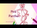 How To Draw Pink Panther ||  Step By Step || Easy Drawing