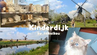 [vlog] Kinderdijk with a kitty ~ aesthetic scenery, studio Ghibli vibes, camping, Miffy, café time