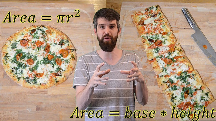 Why is the area of a circle equal to π r² ??? 2000 year old proof, but with pizza.