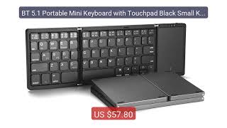 BT 5.1 Portable Mini Keyboard with Touchpad Black Small Keyboard f... — Best Deal 2026 | Shop Now!