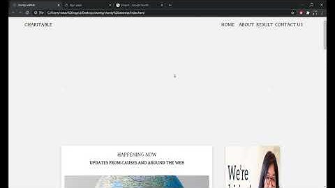 Charity website with HTML, CSS, JAVASCRIPT , bootstrap