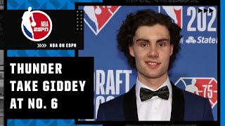 The Thunder draft Josh Giddey with the No. 6 overall pick | NBA on ESPN