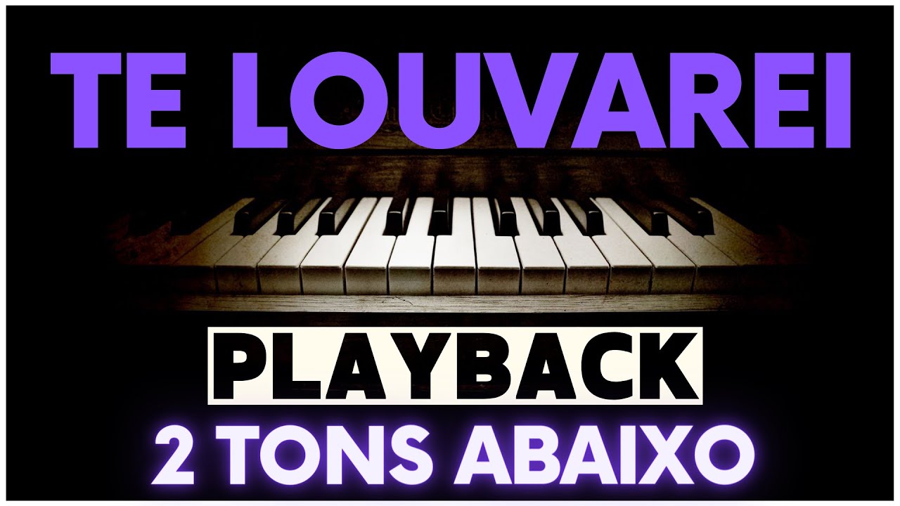 TE LOUVAREI - PLAYBACK Toque no Altar (2 TONS ABAIXO) #playbackgospel #playback #telouvarei