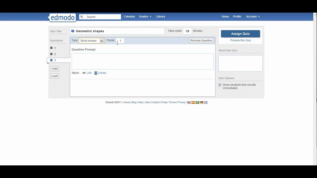 Edmodo Quiz Tutorial | edmodo create a basic quiz tutorial mp4 youtube Edmodo Quiz Tutorial | edmodo create a basic quiz tutorial mp4 youtube