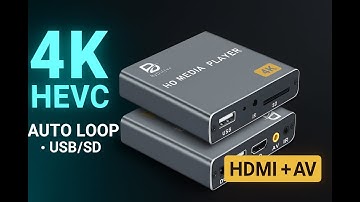 4K Digital Media Player Review — H.265/HEVC, HDMI/AV, Auto-Loop for USB & SD