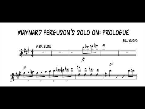 Maynard Ferguson's Solo on Prologue (Johnny Richards)