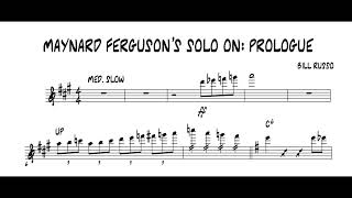 Maynard Ferguson's Solo on Prologue (Johnny Richards)
