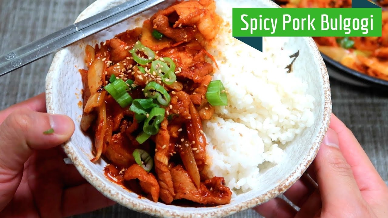 ⁣[15 min bowls] Spicy Pork Bulgogi with Kimchi