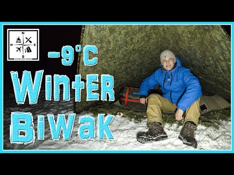 Winter Biwak bei -9 Grad | Schlafsacktest | Vanlife-Schlafsack | #AdventuresHappen