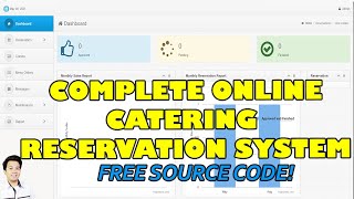 Complete Online Catering Reservation System using PHP MySQL | Free Source Code Download screenshot 5