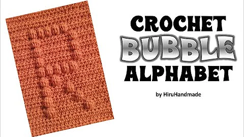 Learn Crochet Bobble Alphabet: Letter R